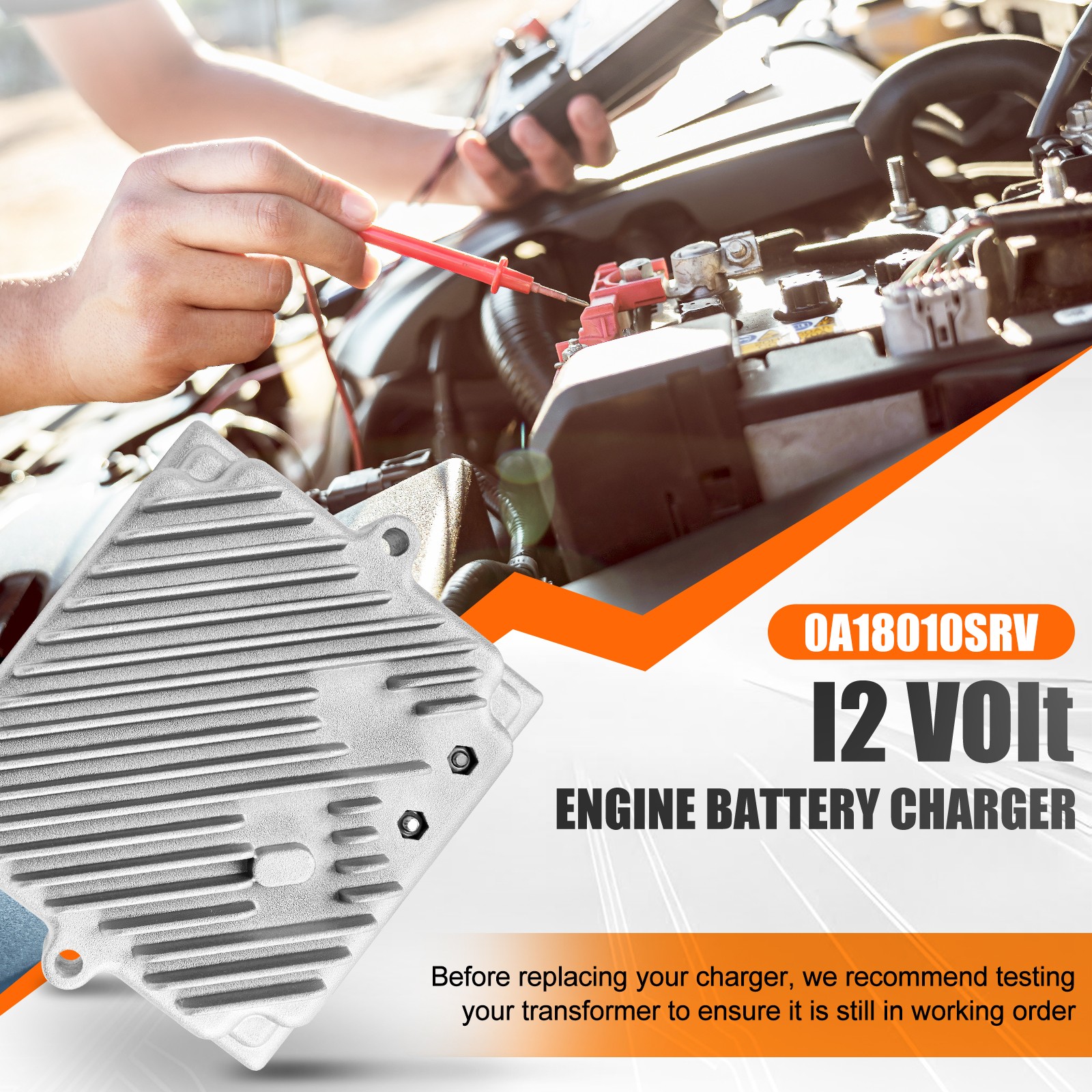0A18010SRV Engine Battery Charger Assy Replacement for Generac Generator 4390-0