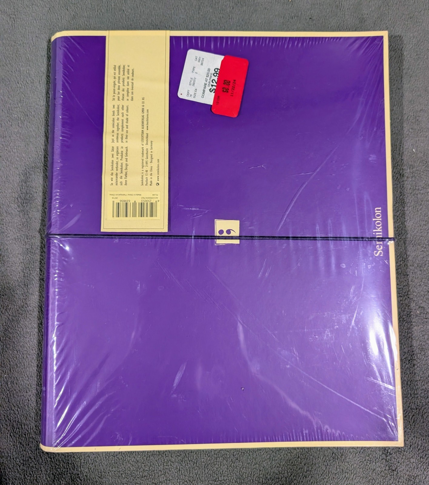 Semikolon The Accordion Folder – Plum – New