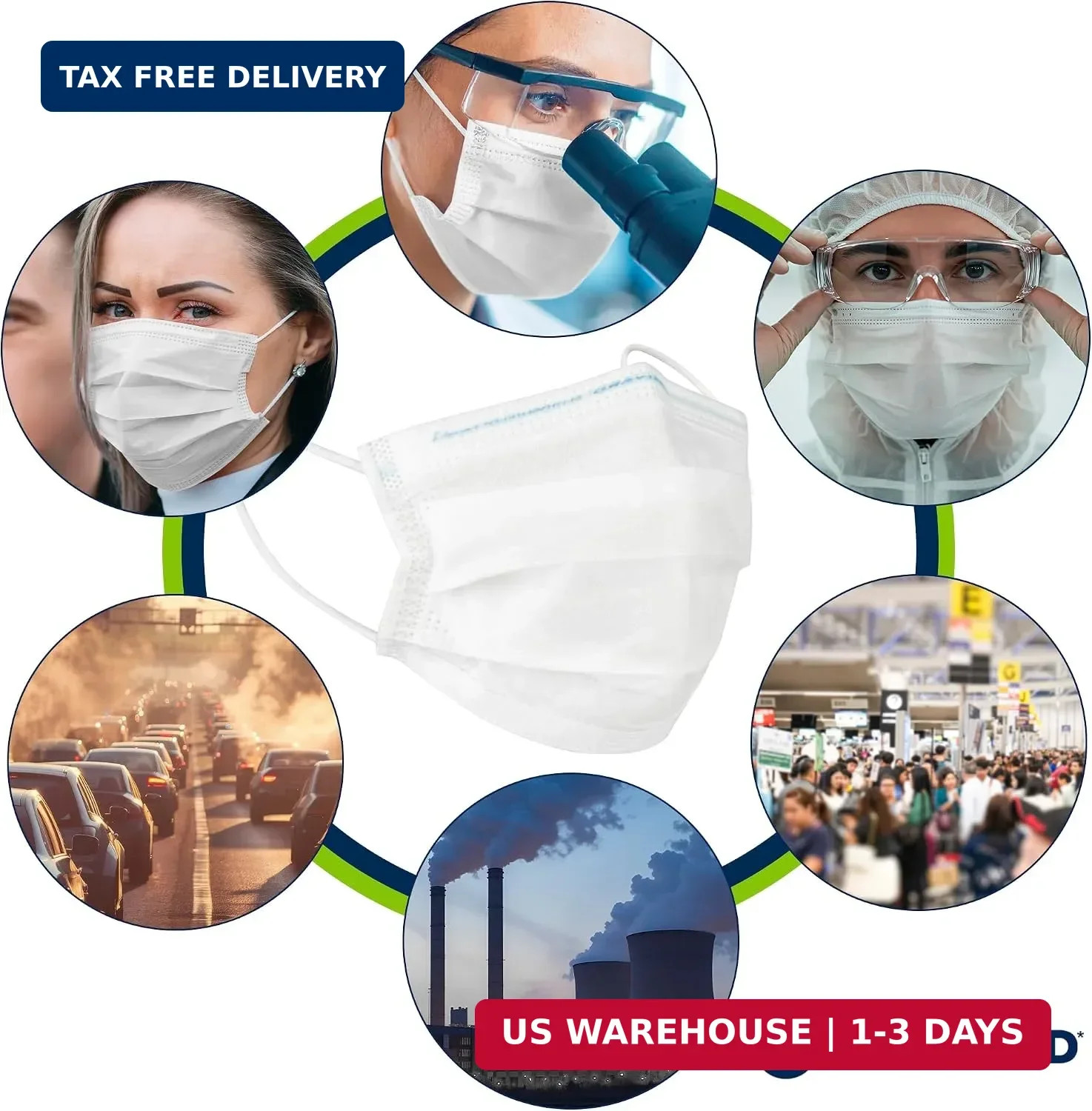 HALYARD FLUIDSHIELD 1 Fog-Free Disposable Procedure Mask,with SO SOFT Lining&SO