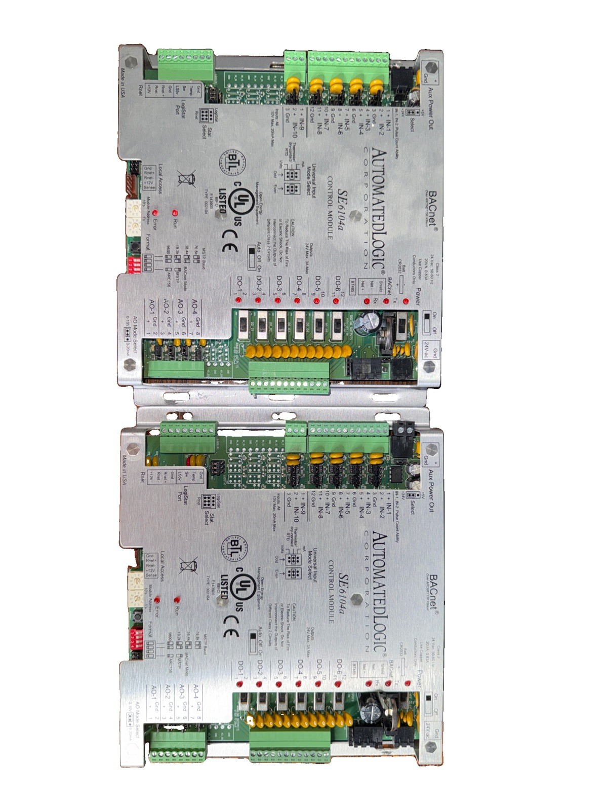 Automated Logic SE6104 BACnet Control Module Complete, Working Lot Of 2
