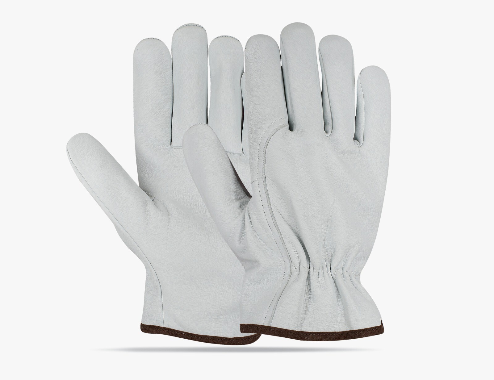 120 pairs Bulk Eco Grade Goat Leather Driver Safety Leather Gloves PPE Size L.
