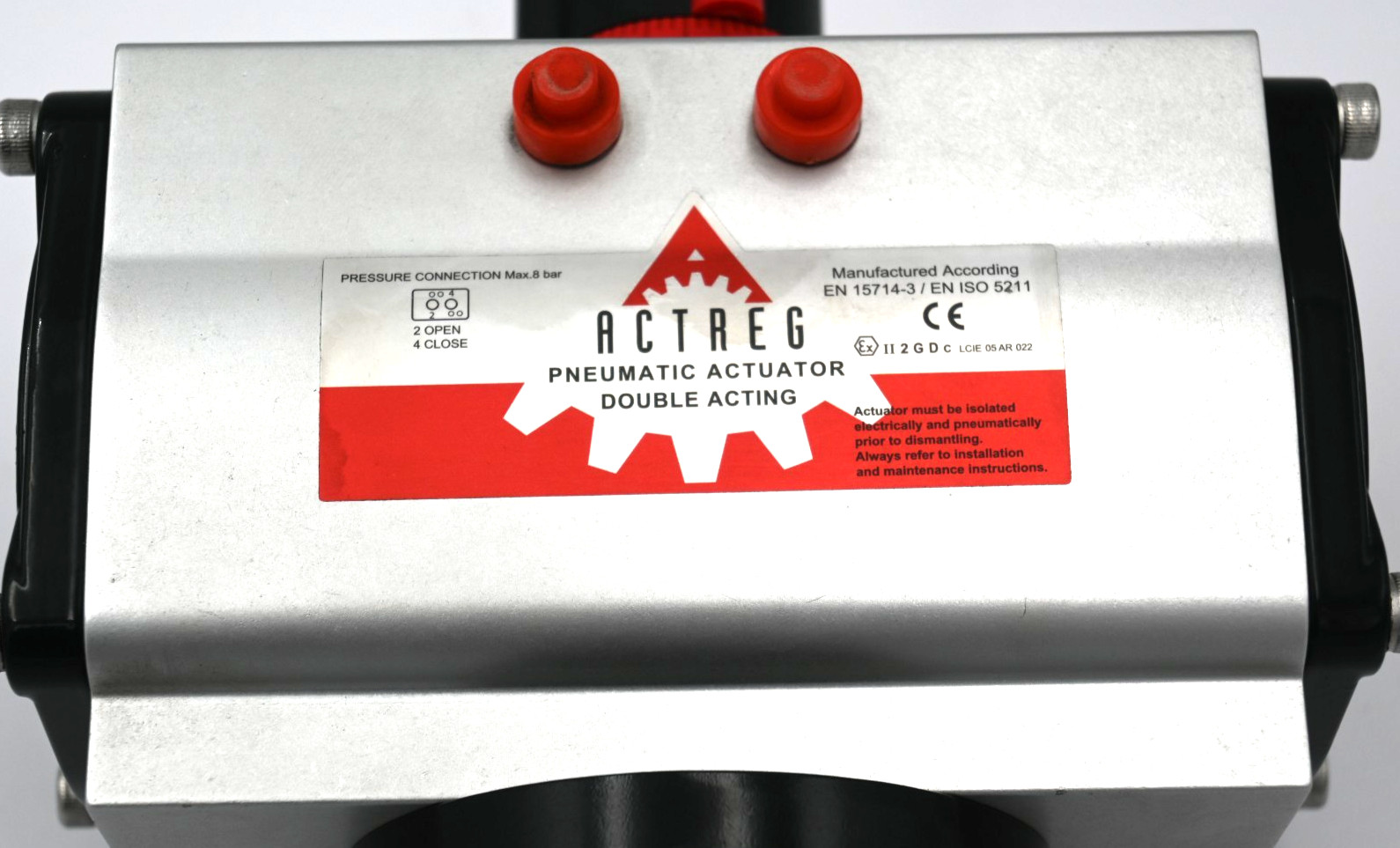 ACTREG EN 15714-3/EN ISO 5211 Pneumatic Actuator Double Acting