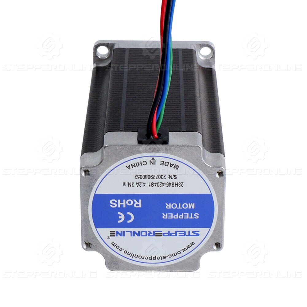 STEPPERONLINE Nema 23 Stepper Motor 425oz.in with 8mm Shaft 4.2A 113mm CNC