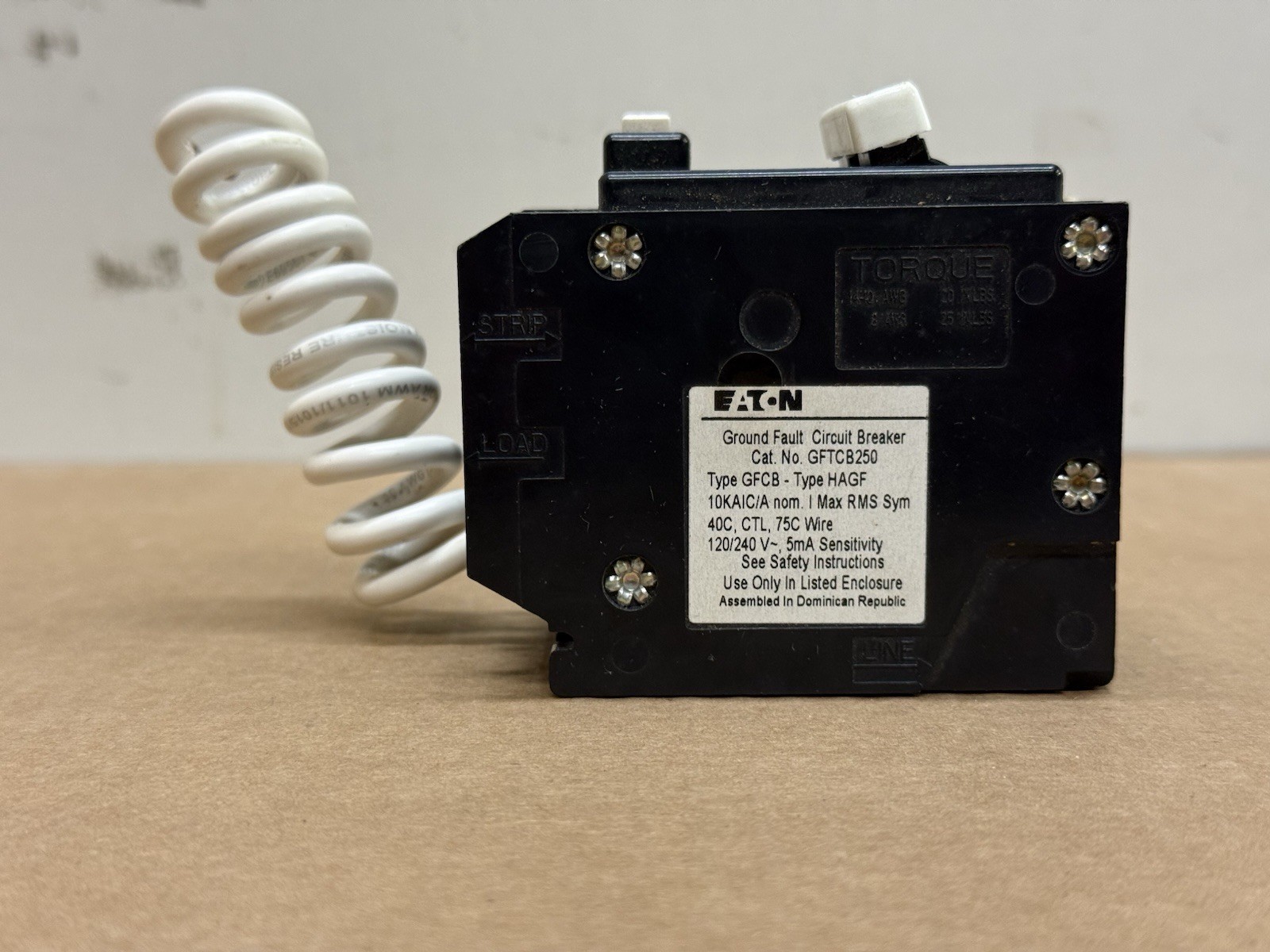 Eaton GFTCB250 Ground Fault Circuit Breaker *Takeout*