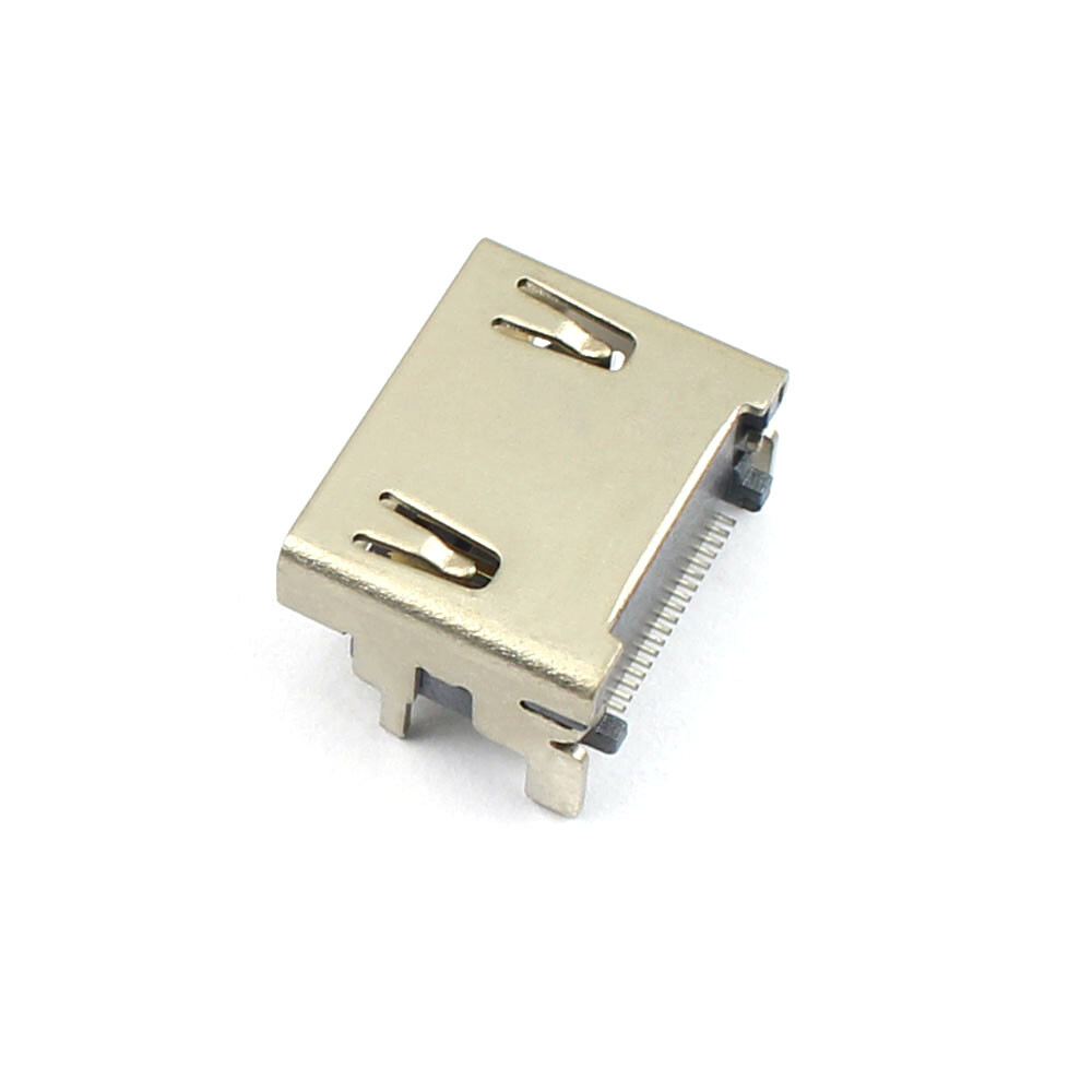 10Pcs HDMI 19 Pin 19P Female SMT SMD Jack Plug Socket Connector PCB 4 Legs