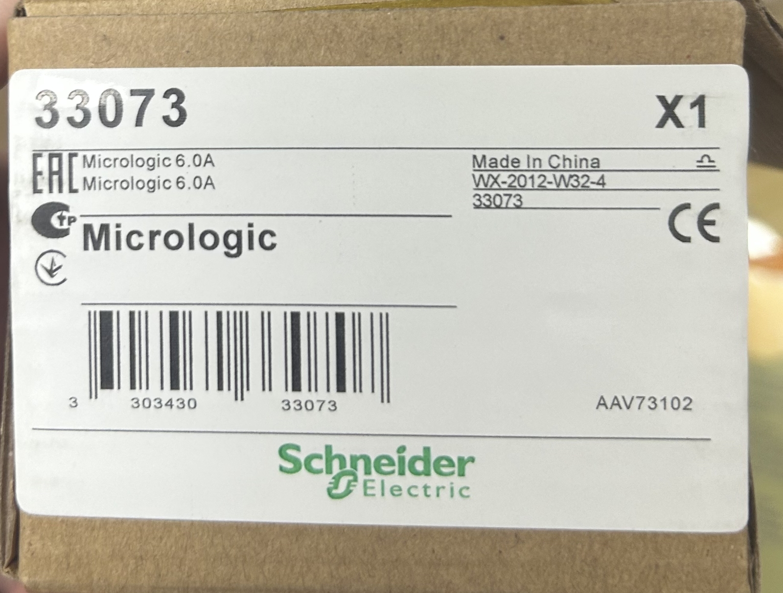 33073 New Schneider 33073 Micrologic 6.0A In Box Free Shipping 33073