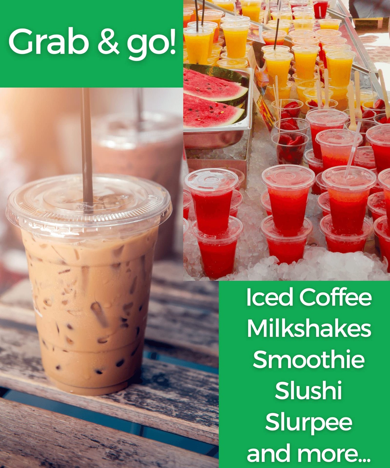 12 oz Clear Plastic Cups with Lids and Straws, Disposable 12 Ounces,