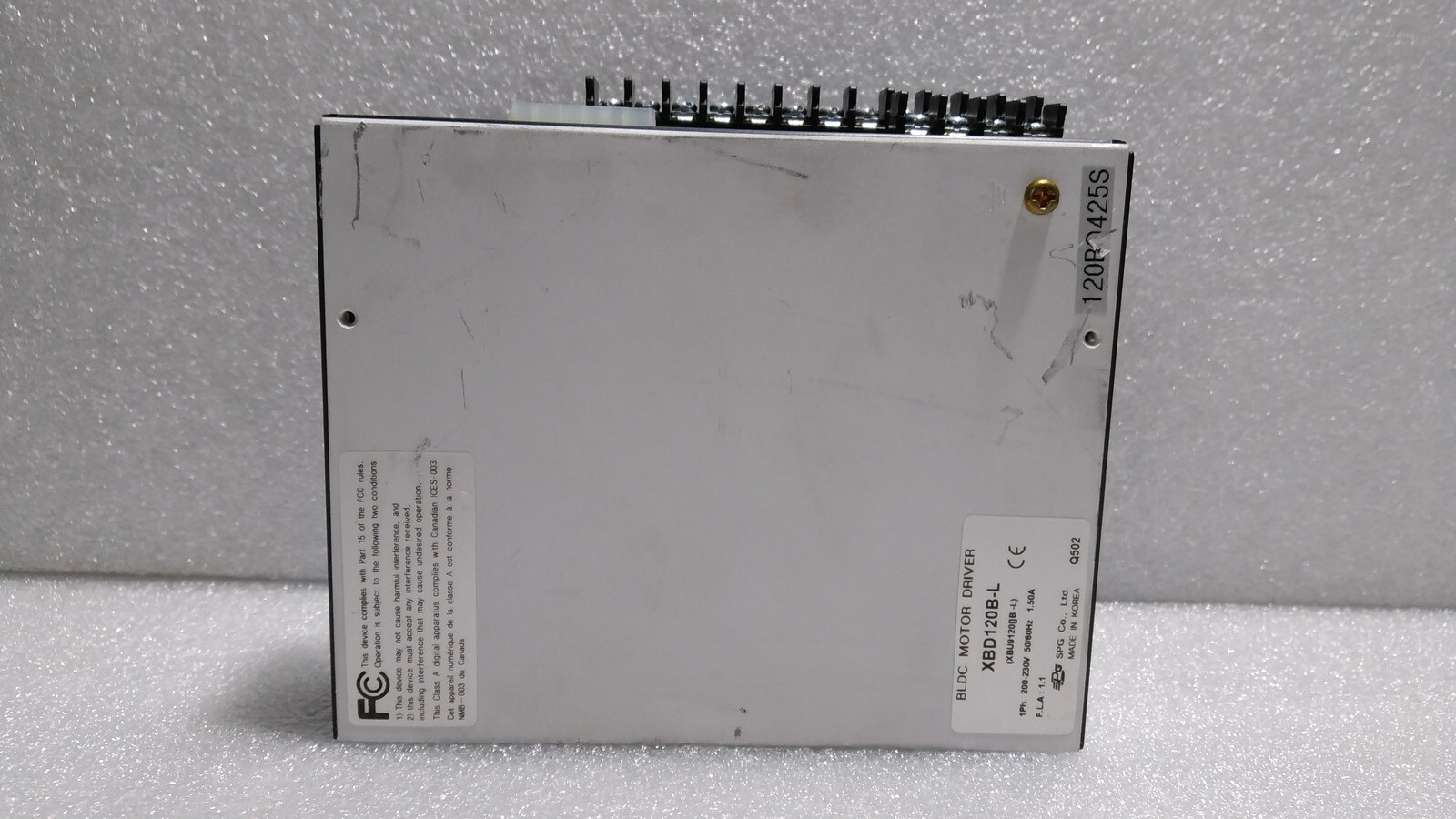 [AS IS] SPG / XBD120B-L / BLDC MOTOR DRIVER, 1.5A, No Power, 1pcs