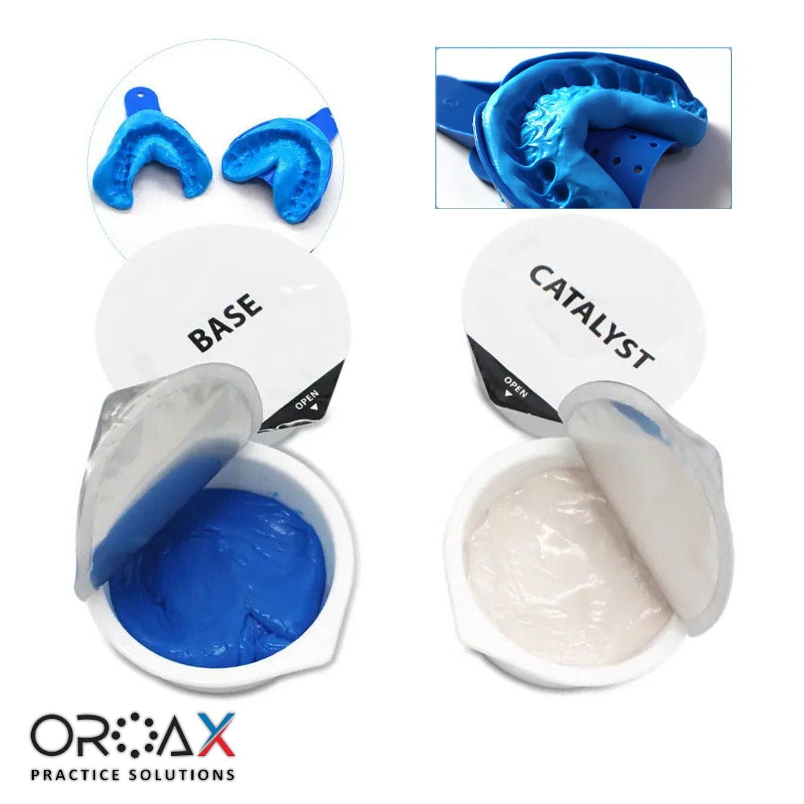 Dental Hydrophilic Firmer Teeth Impression Putty Silicon Mould Tray Autoclavable