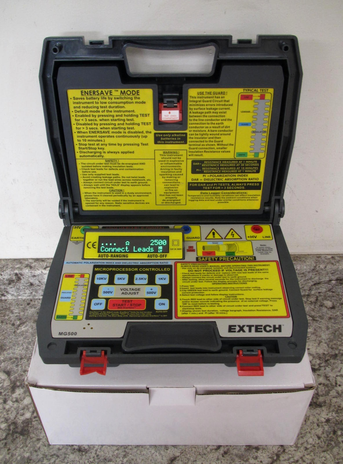 New EXTECH MG500 10kV Digital High Voltage Insulation Tester Megohmmeter