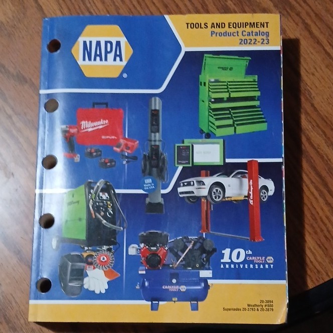 Napa Tools And Equipment Book
