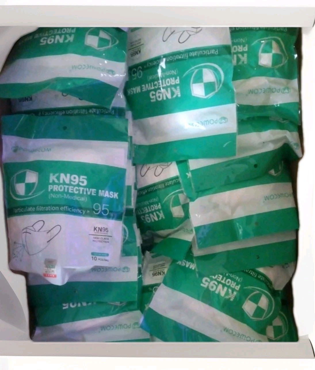 KN95 Protective Mask Earloop Style 10 Pcs Per Bag Lot Of 10 Bags 100 total