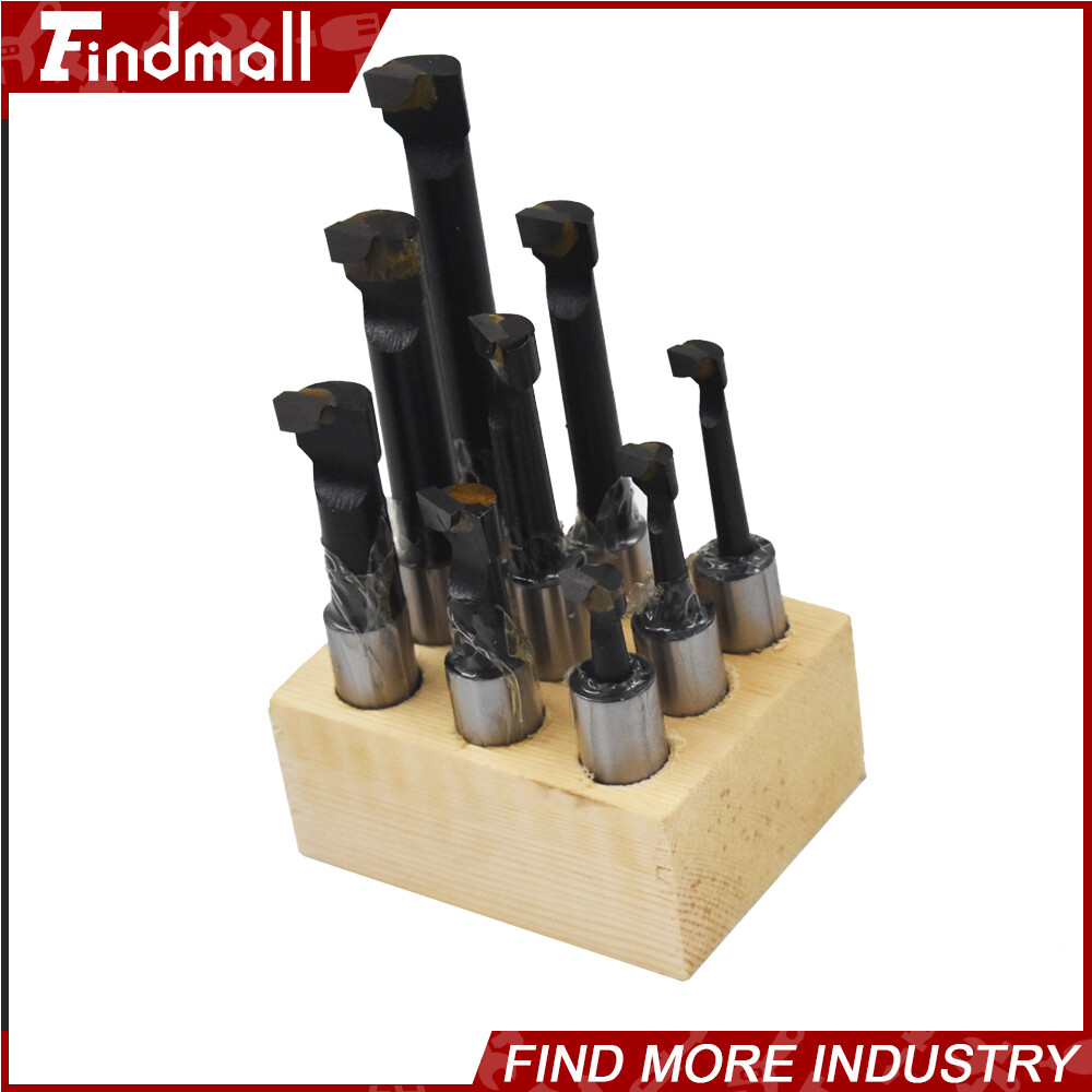 9 PCS 1/2″ BORING BAR SET CARBIDE TIPPED BARS 1/2″ SHANK LATHE TOOL