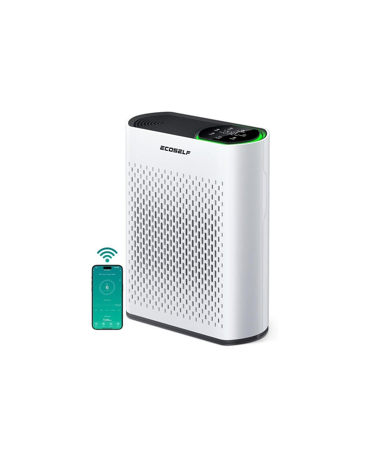 Smart Air Purifiers for Large Room, Cleans 2,400 ft² in 30 Mins, 3-Stage True…