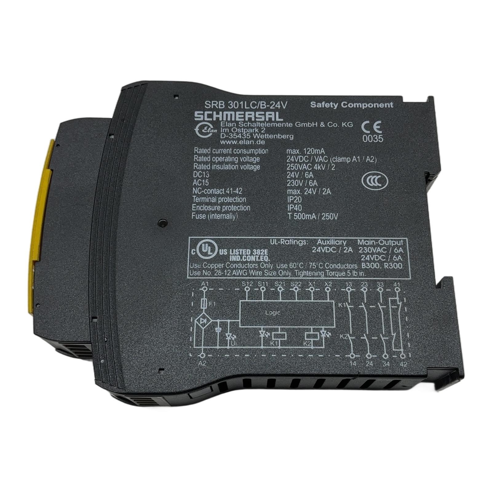 SRB301LC/B-24V 101163456 SCHMERSAL, Schmersal Safety Relay Module 24V SRB ……