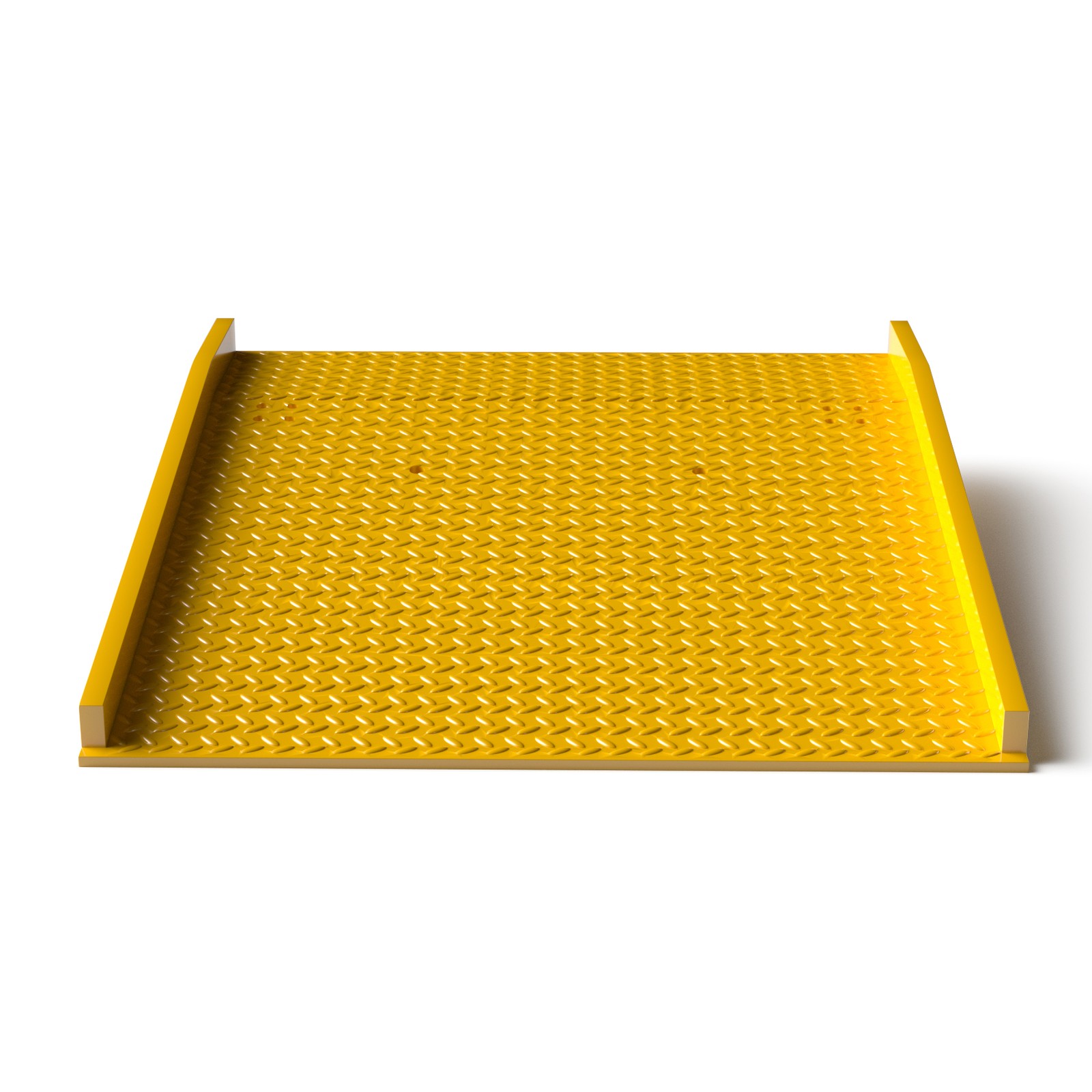 13000lbs Load 60″ x 60″ Steel Dock Board Plate Forklift Pallet Ramp with Handles