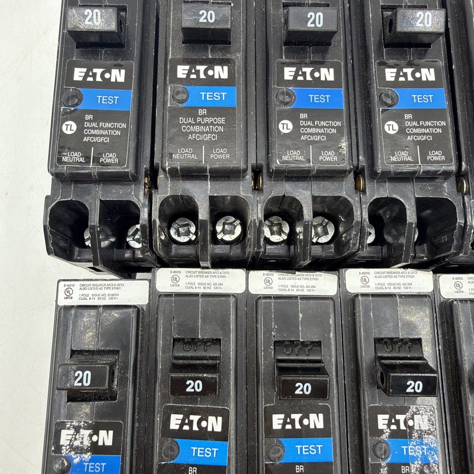 10 PCS Eaton BRP120DF 20A Dual Function Circuit Breaker Free Shipping NSB