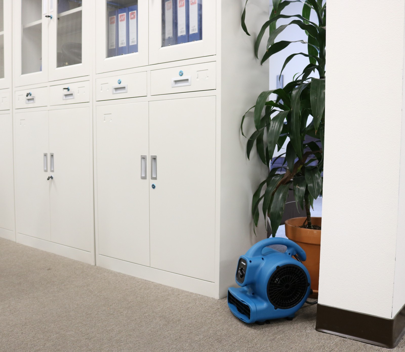 XPOWER P-80A,600 CFM,Low 1.2 Amp Mini Air Mover Carpet Dryer Floor Blower-Black
