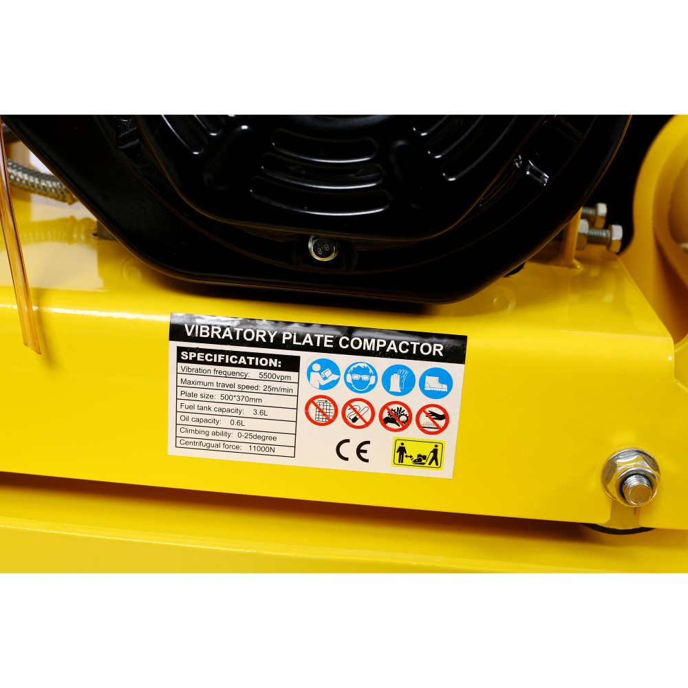 7.0HP 5500VPM MAX Gas Vibration Compaction Force 20×14 inch Plate Compactor