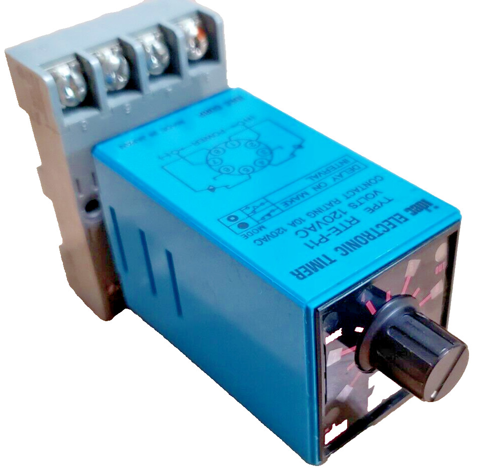 IDEC RTE-P11 / RTEP11 ANALOG ELECTRONIC TIMER 120V RELAY