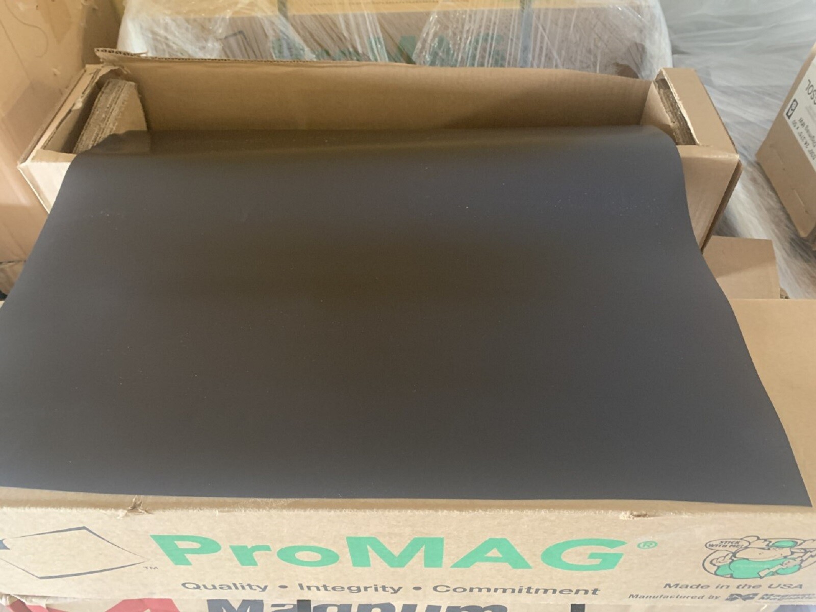 1 BLANK MAGNETIC SHEET – BEST CAR MAGNET ROLL 12″ X 10 FT – 30 MIL Black Black