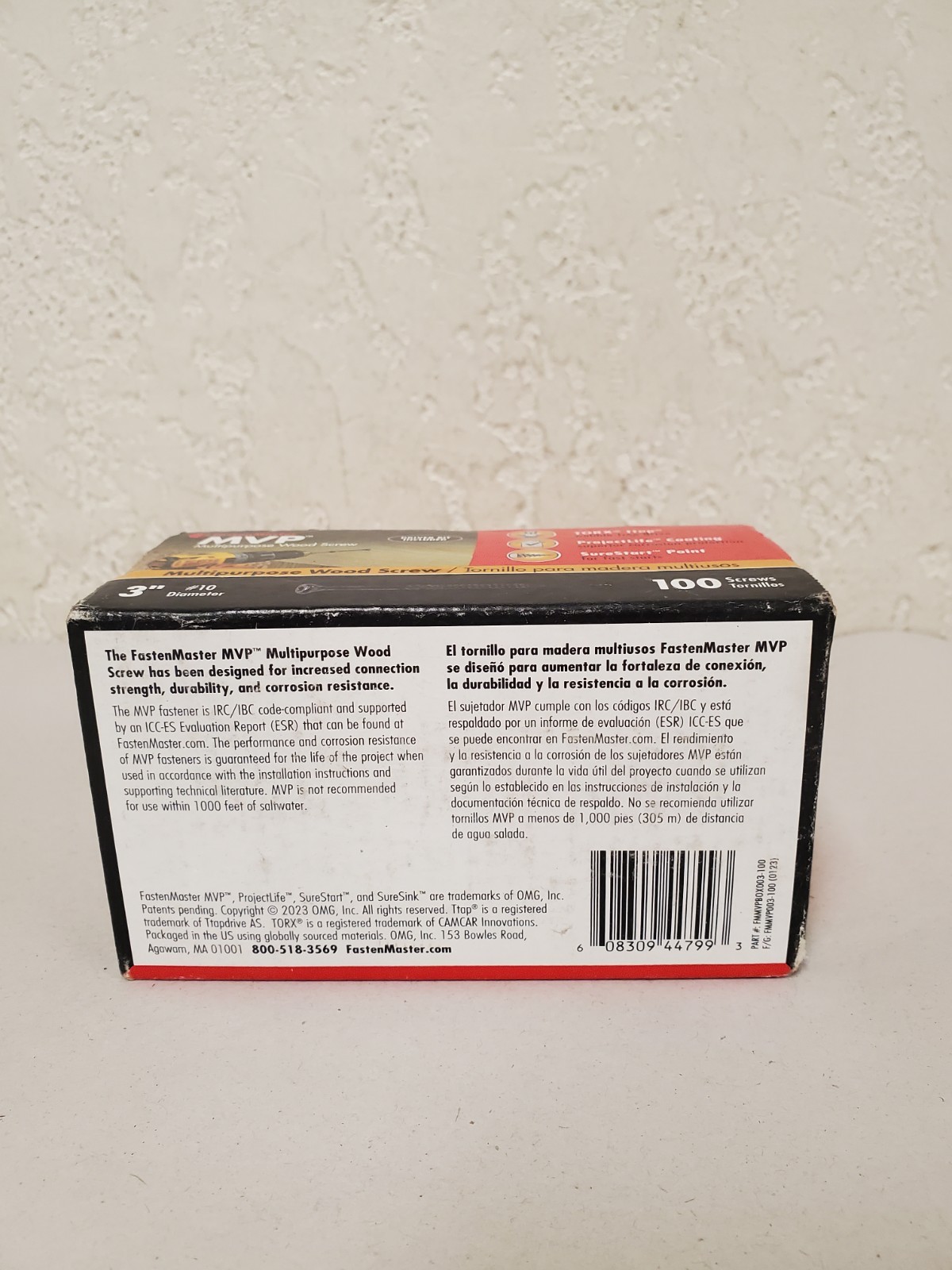 FastenMaster #10 x 3 in. Torx TTAP Drive Suresink Flat Head Screws (100-Pack)