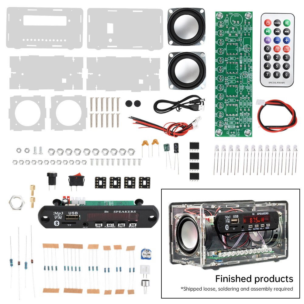 DIY Bluetooth Speaker Kit FM Radio DIY Electronic Kit Soldering Practice Project