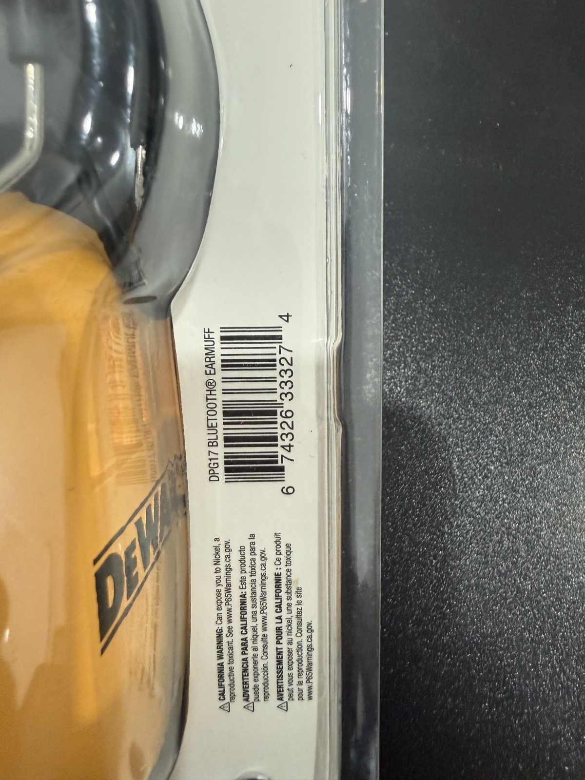 DeWalt DPG17 Wireless Bluetooth Hearing Protectors New Sealed Ear Muffs