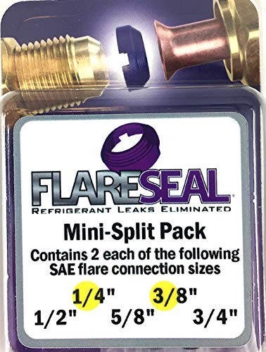 Leak-Free SAE Flare Connections for Refrigeration & HVAC – Mini Split Pack (4)
