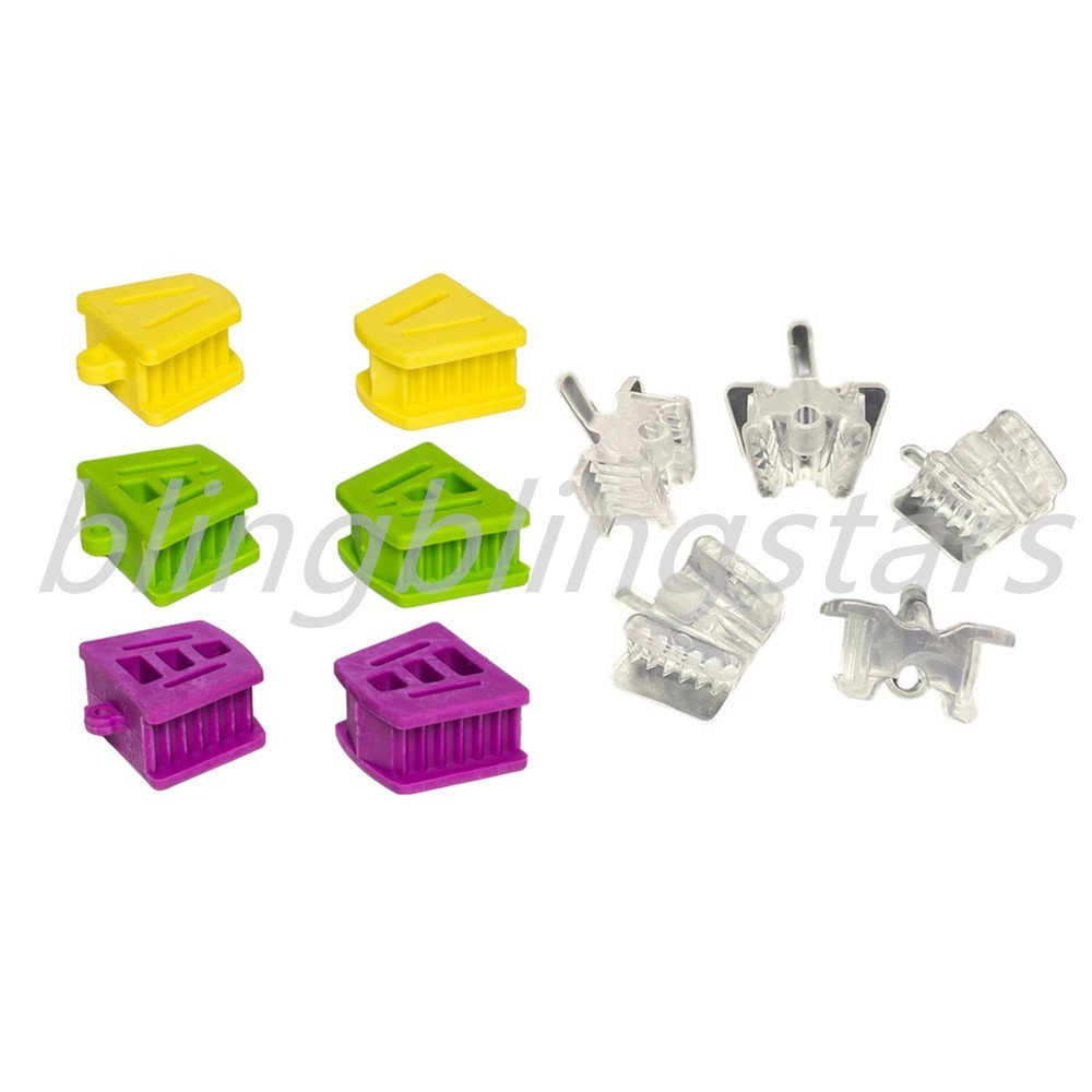 Dental Autoclaveable Silicone Rubber Mouth Props Bite Blocks Retractor Opener