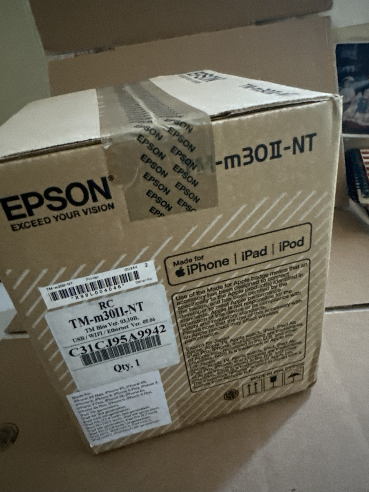 EPSON TM-M30II Desktop Direct Thermal Receipt POS Printer – Sealed! NEW