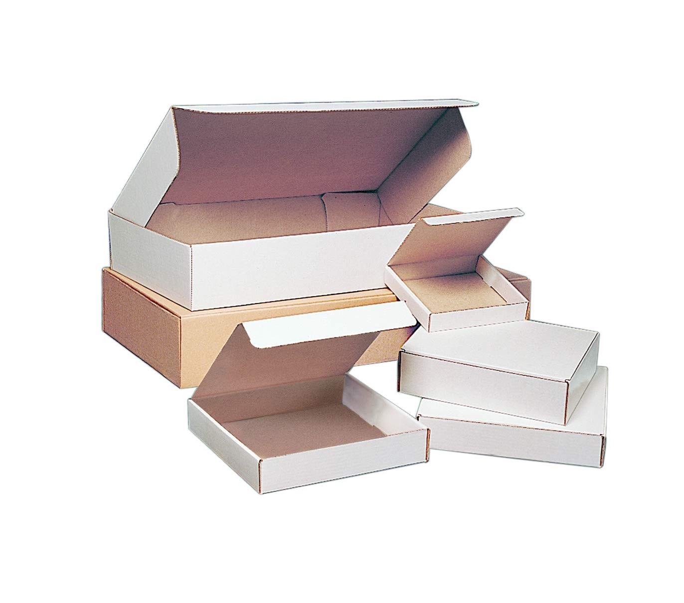 Aviditi White Deluxe Literature Mailing Boxes, 12 1/8 x 9 1/4 x 2 Inches, Pack o