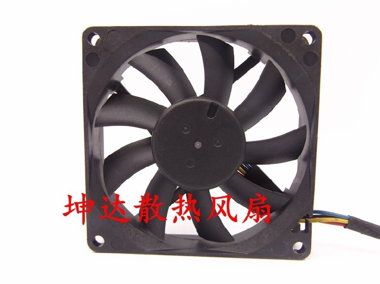 Delta AFB0812LB 12V 0.14A 8015 80mm four-wire ultra-quiet chassis cooling fan