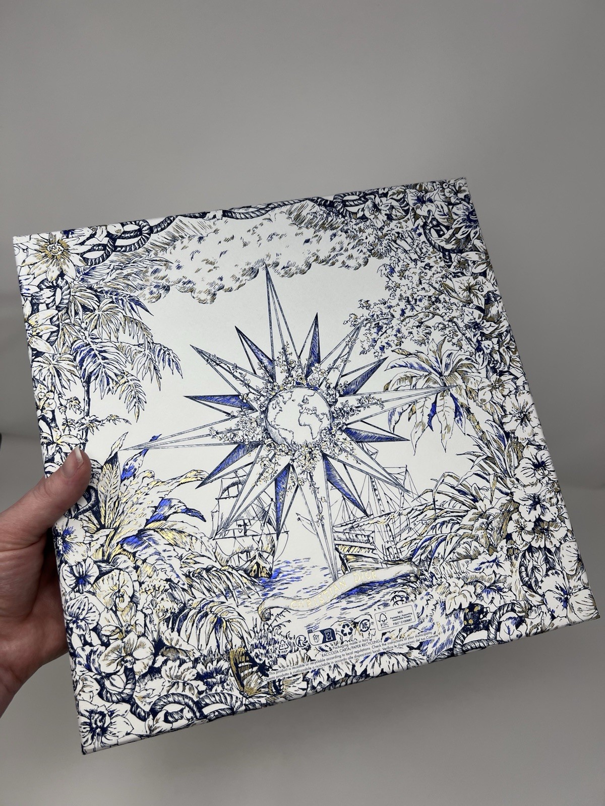 Christian Dior Toile de Jouy Large Gift Box with Notebook