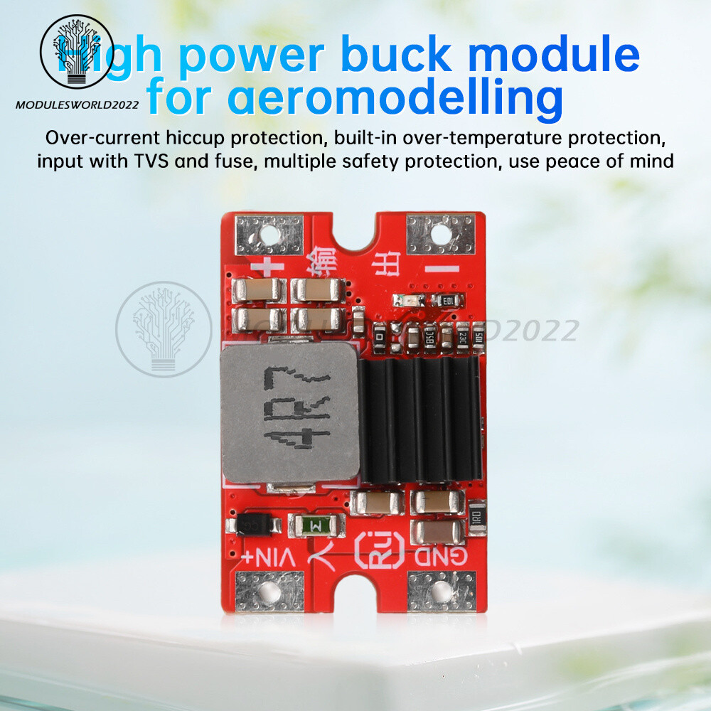 DC-DC Buck Module 27V to 5V/12V 8A Mini Model Aircraft High-power Buck Module