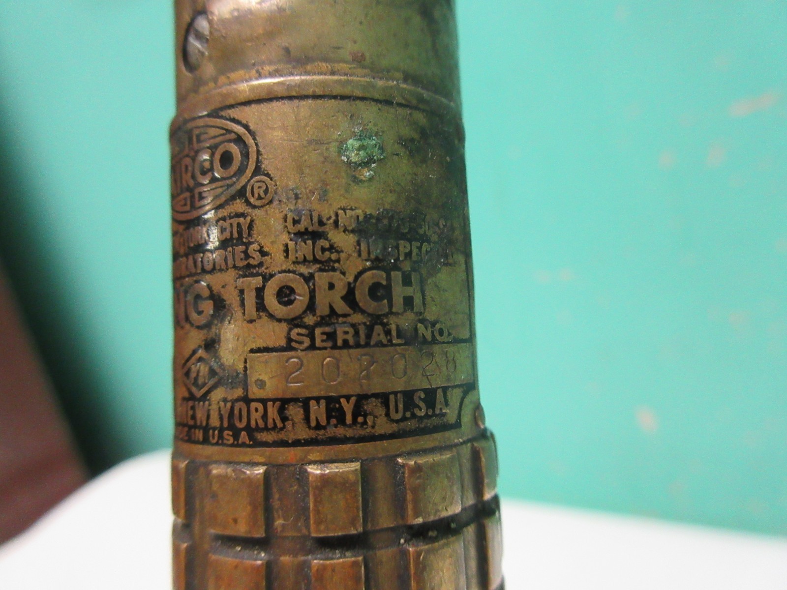 Vintage Airco No 8 Style 8 Brazing Gas Welding Torch Tip + 800 Series Handle