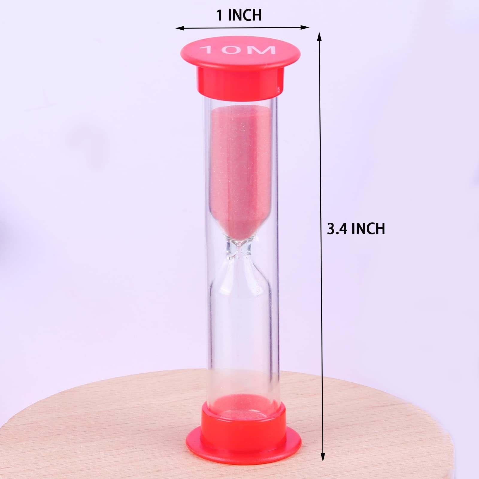 Sand Timer, 6 Pcs Colorful Hourglass Timer 30sec / 1min / 2mins / 3mins / 5mi…