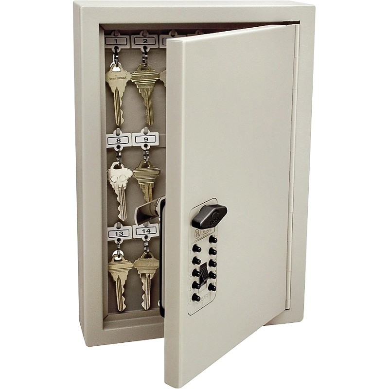Kidde AccessPoint 001795 Key Cabinet, Steel, Clay, 8.11 in W, 12.04 in H, 3.19 i