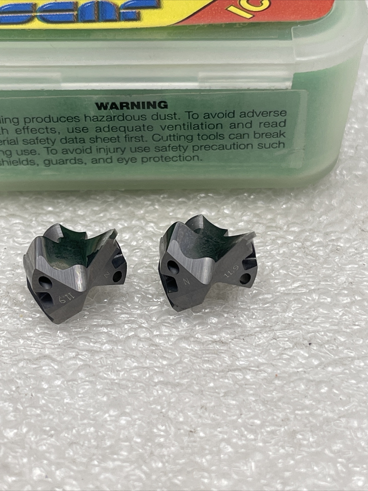 .469” (11.9mm) Iscar Carbide Coolant Replaceable Drill Tip, lot of 2, IDN 0469