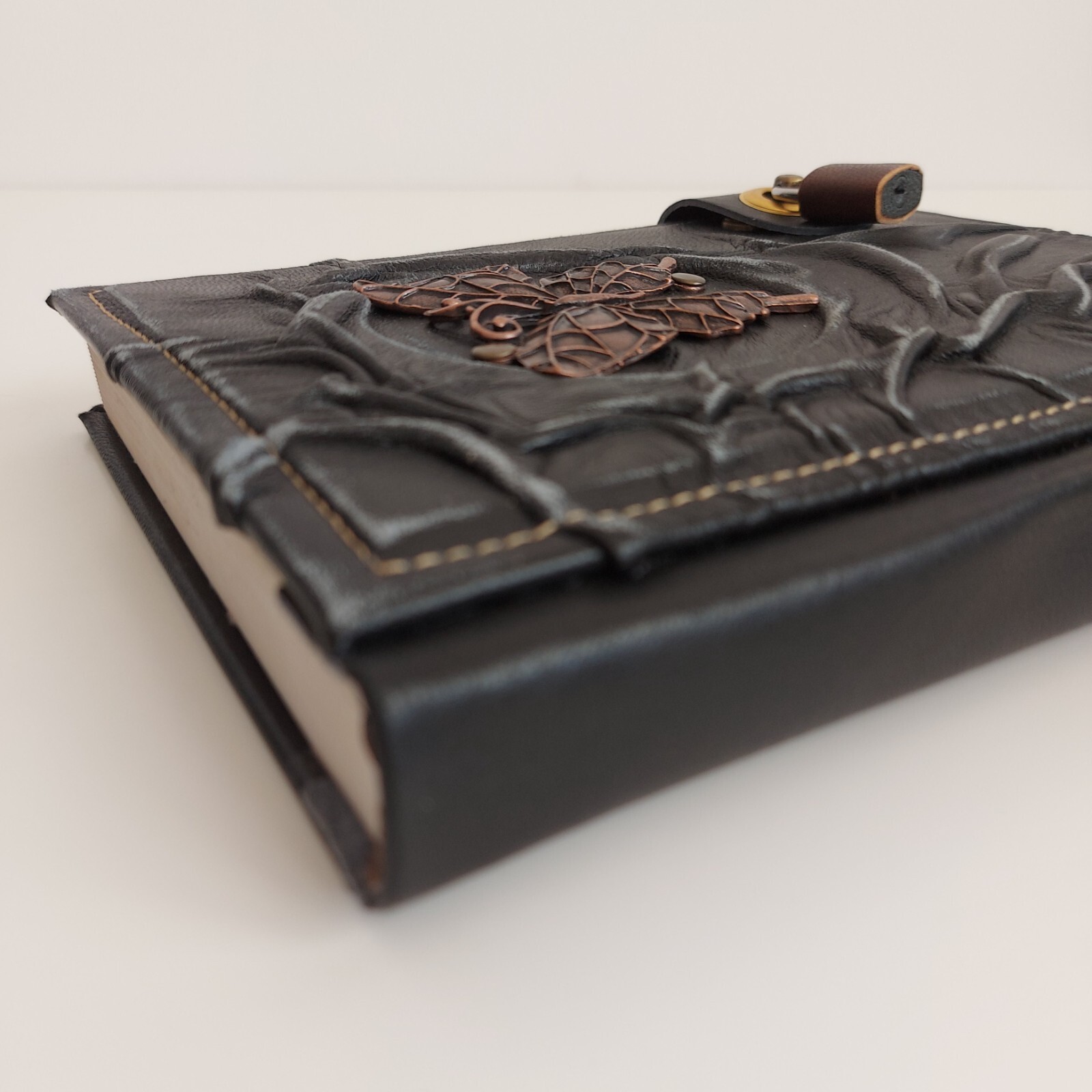 Fairy Butterfly Leather Notebook Diary, Handmade Diary Journal With Lock.