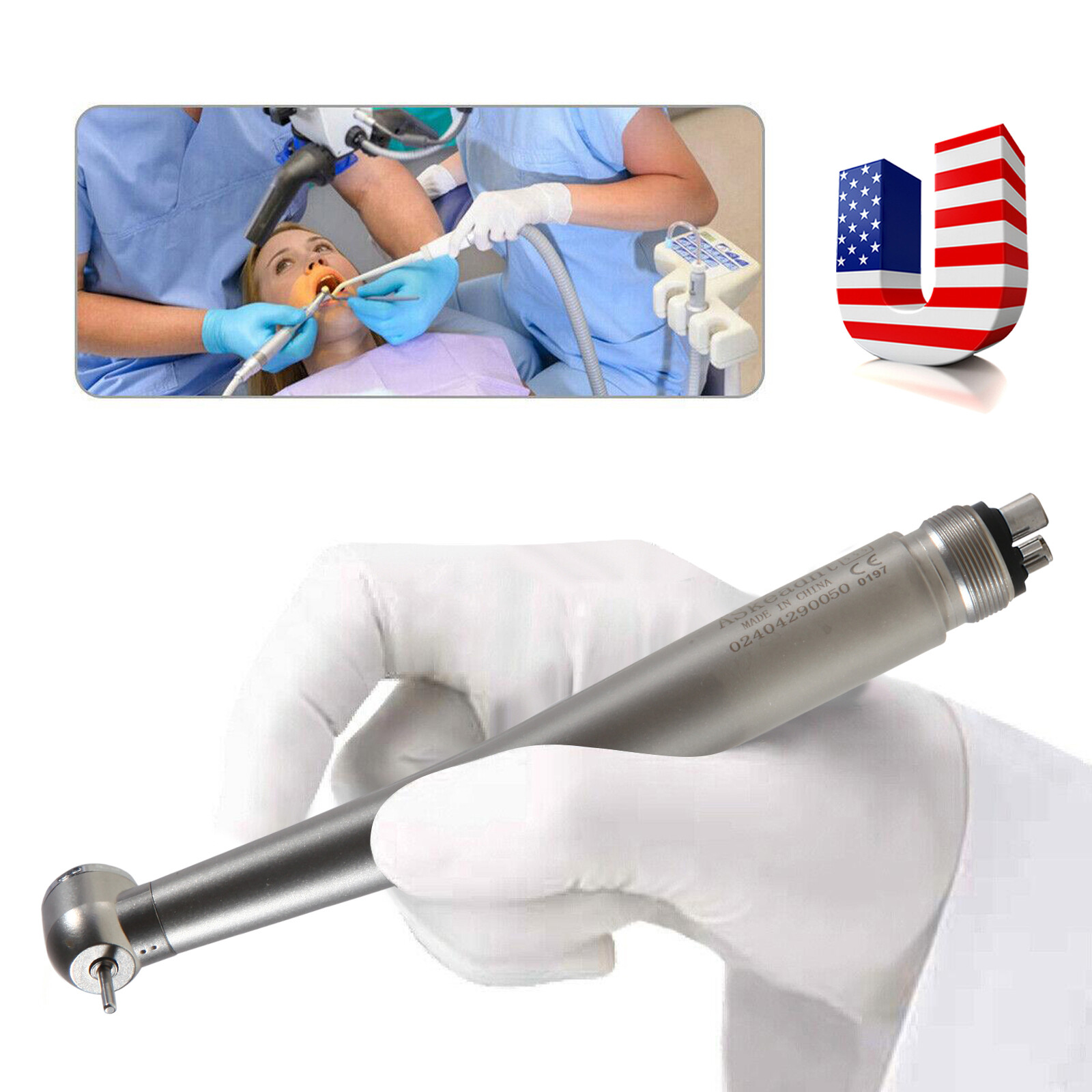 Dental Unit Chair PU Leather Computer Controlled DC Motor + Stool Kit SANDENT