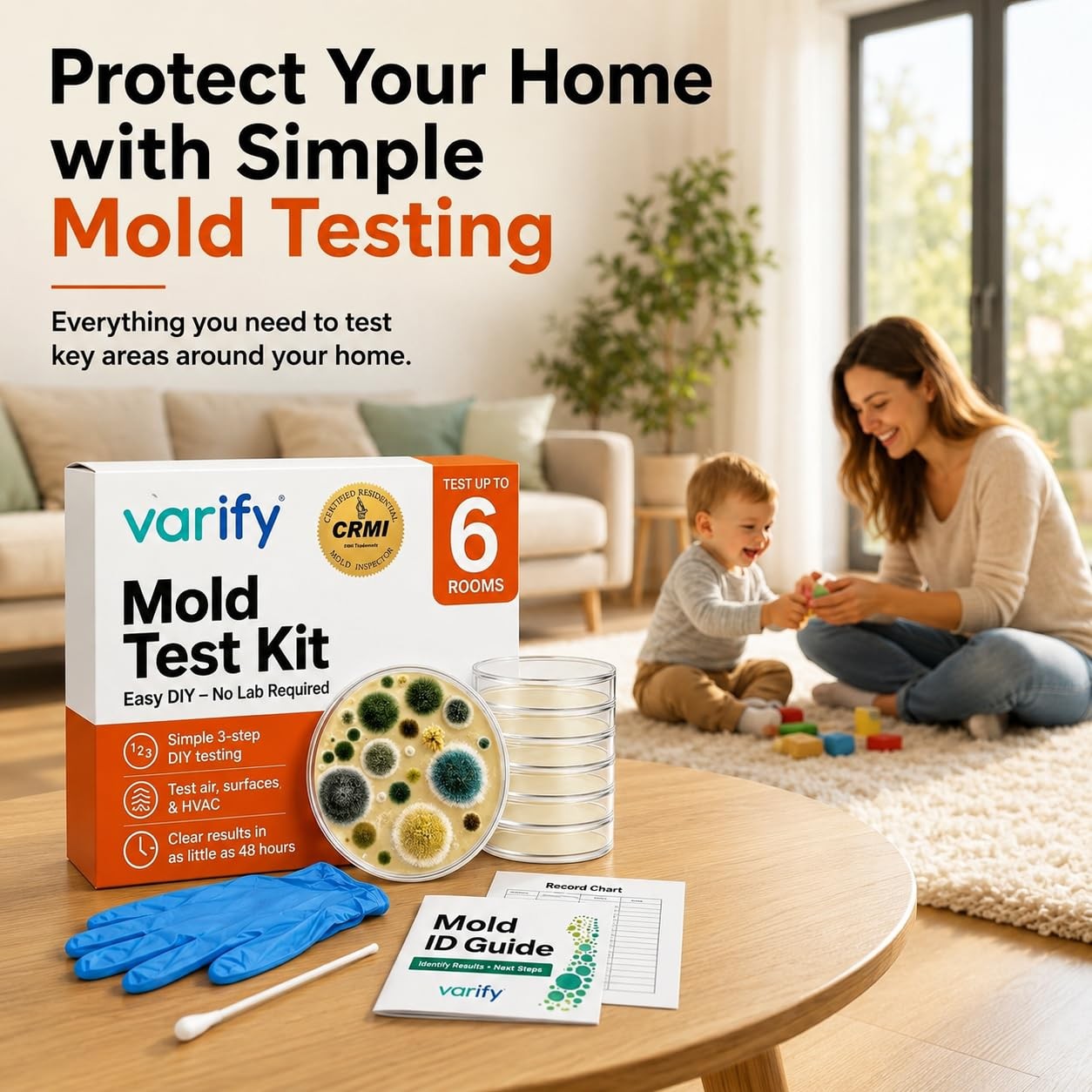 Mold Test Kit for Home Air Quality | Air Quality Test Kit & Black Mold Detect…