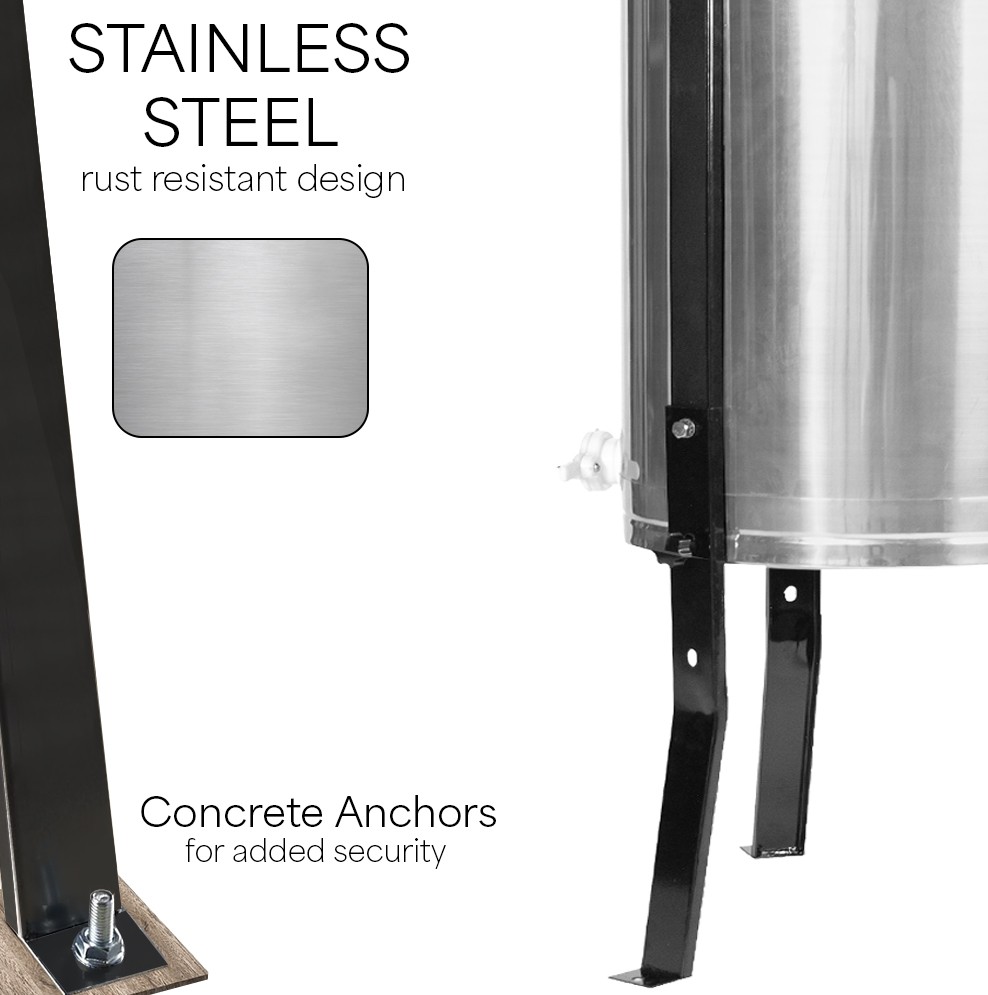VIVO Electric 4/8 Frame Stainless Steel Honey Extractor (BEE-V004E)