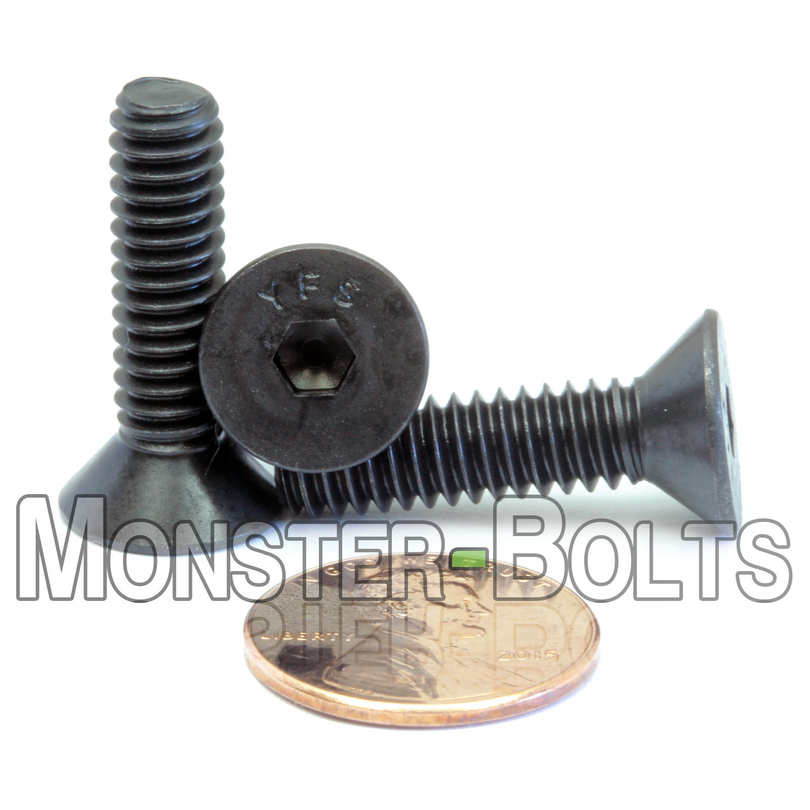 #10-32 Flat Head Socket Cap Screws, Alloy Steel Black Oxide SAE Countersunk 82°