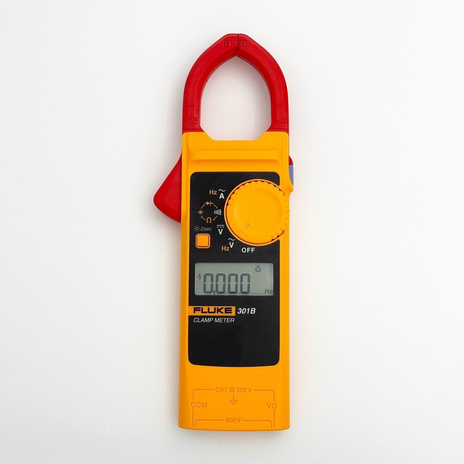 Fluke 301B Clamp Meter AC/DC Volt Current Resistance Frequency Multimeter