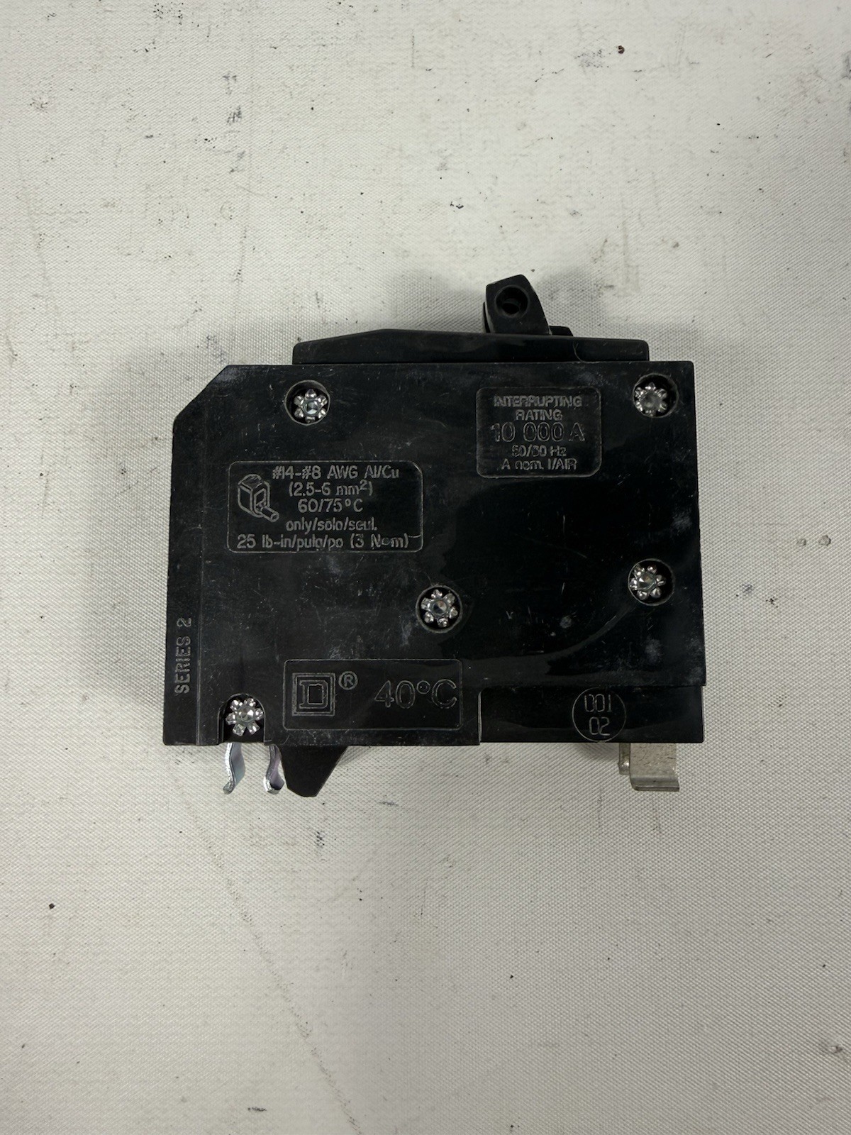 NEW Square D QOT1515NC, TWIN, Tandem, Dual 15 Amp Circuit Breaker QO 15A NO HOOK