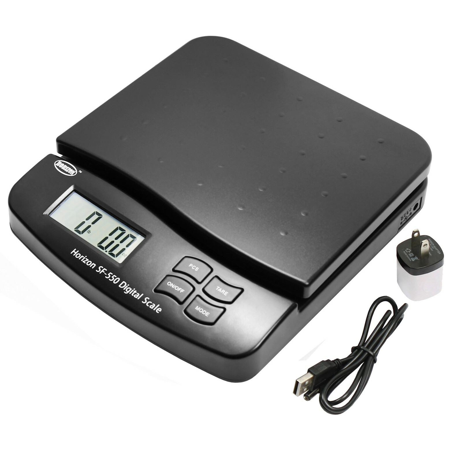 66LB x 0.1oz Digital Postal Shipping Scale Horizon SF-550 V4 Desktop Scale Black