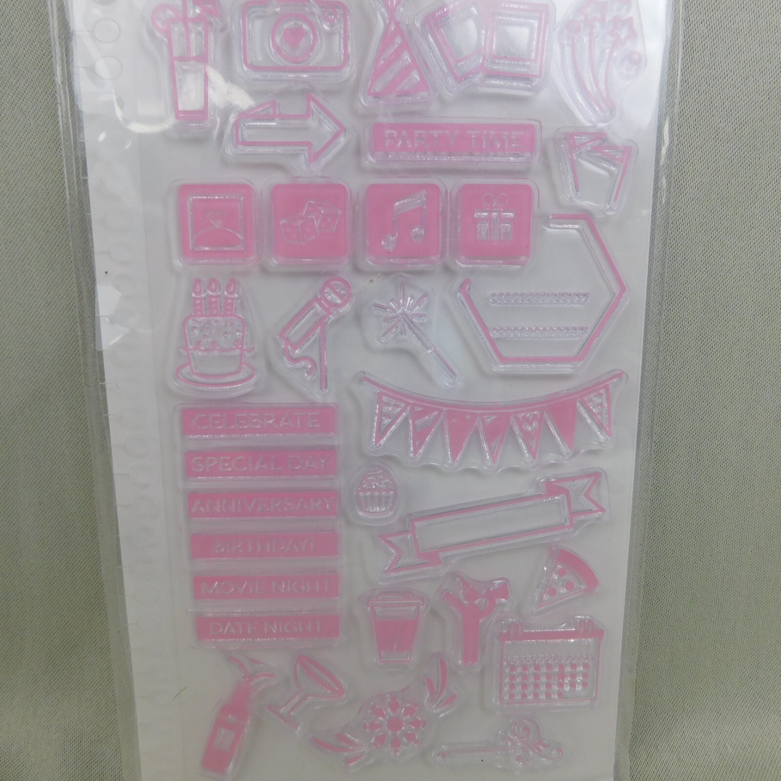 Recollections Creative Year Planner Stamps Lot Months Days Numbers Events