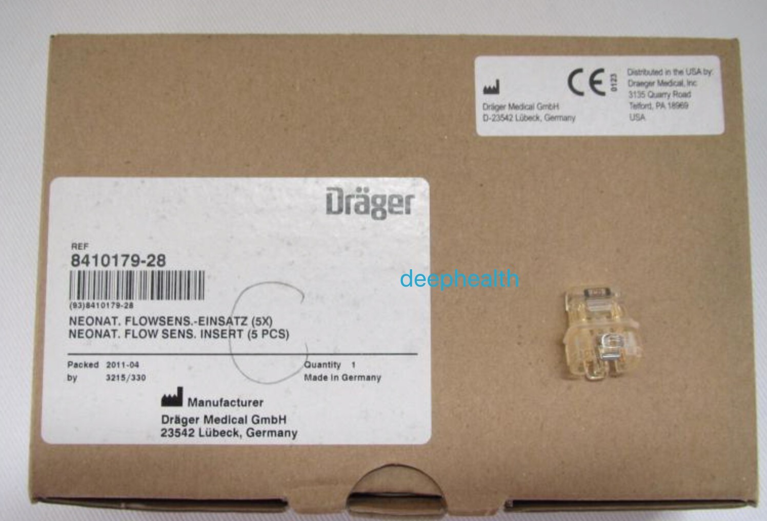 1box 5pcs Original Drager BabyLog8000 Pediatric Flow Sensor 8410179