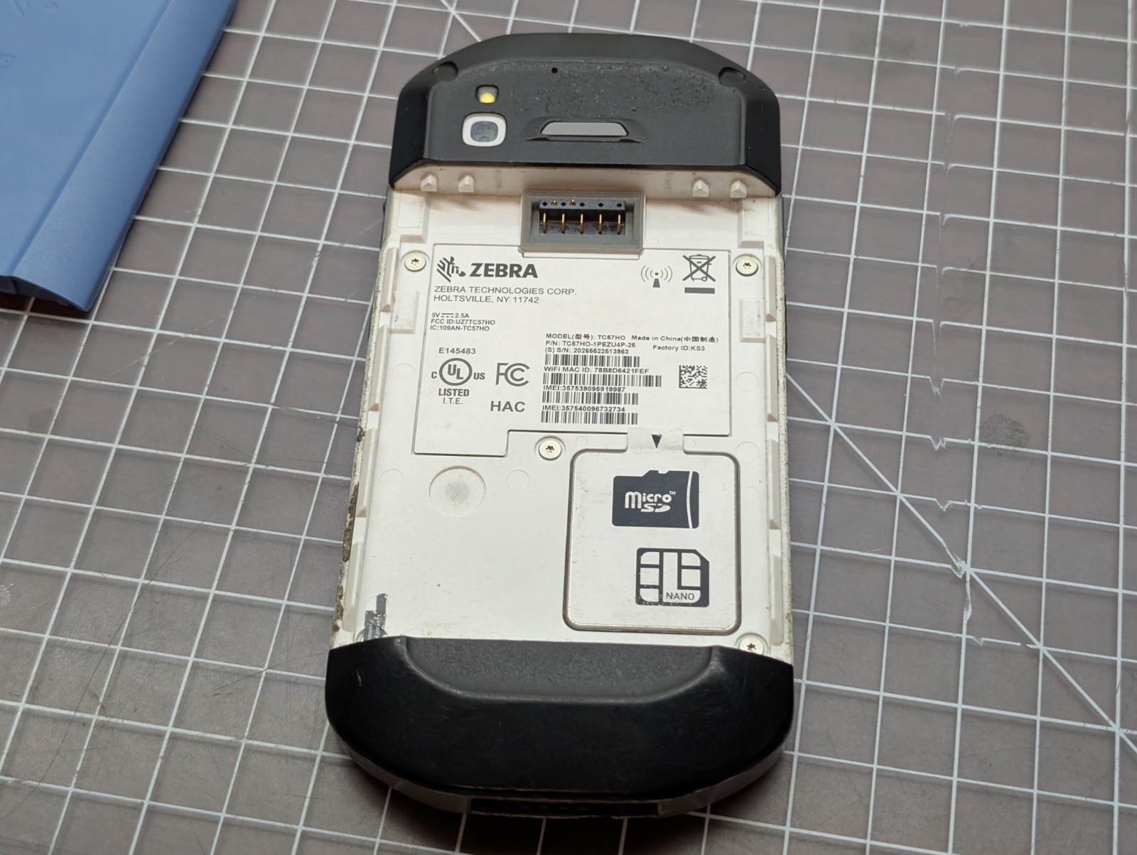 Zebra TC57HO-1PEZU4P-25 Barcode Scanner Touch Mobile Computer Android 14 Tested